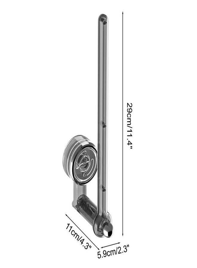 MiOYOOW Swivel Paper Towel Rack, 180° Rotation Suction Cup Roll Paper Holder with Hook for Bathroom Bedroom Kitchen - Image 4