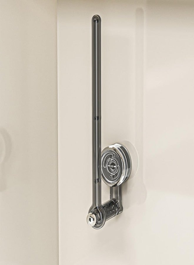 MiOYOOW Swivel Paper Towel Rack, 180° Rotation Suction Cup Roll Paper Holder with Hook for Bathroom Bedroom Kitchen - Image 3