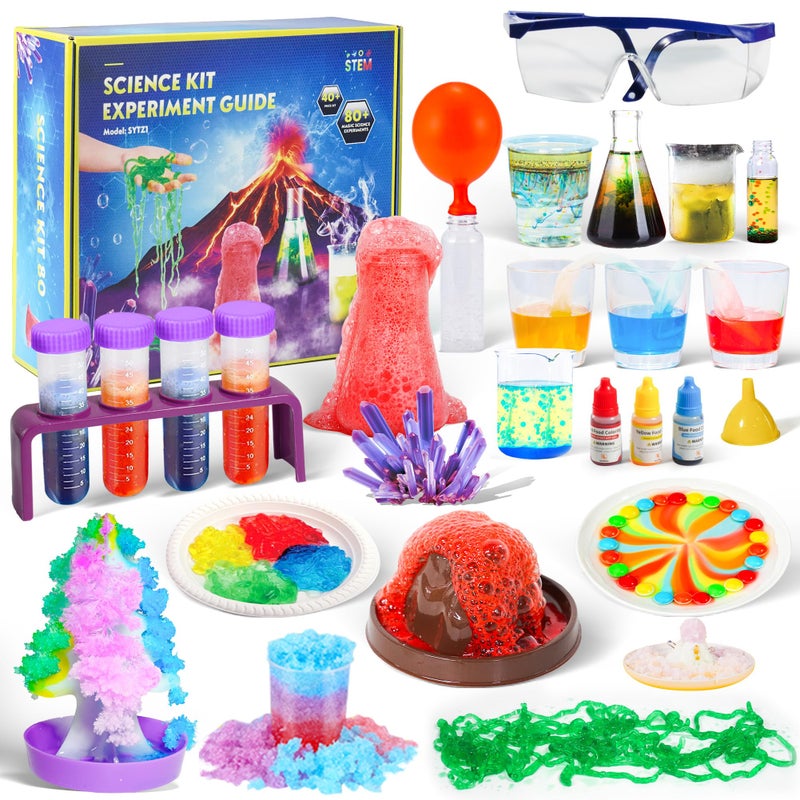 Airbition 80 Science Experiment Kit for Kids Ages 5678 STEM Learning and Educational Toys First Science Kit for Boys Girl Birthday Gifts - Image 3
