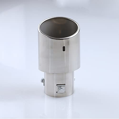 Automaze Universal Fit Car Straight Oval Shaped Exhaust Tail Muffler Tip Pipe 63mm (Model-A151) - Image 3