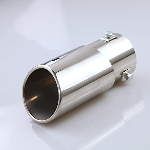 Automaze Universal Fit Car Straight Oval Shaped Exhaust Tail Muffler Tip Pipe 63mm (Model-A151) - Image 4