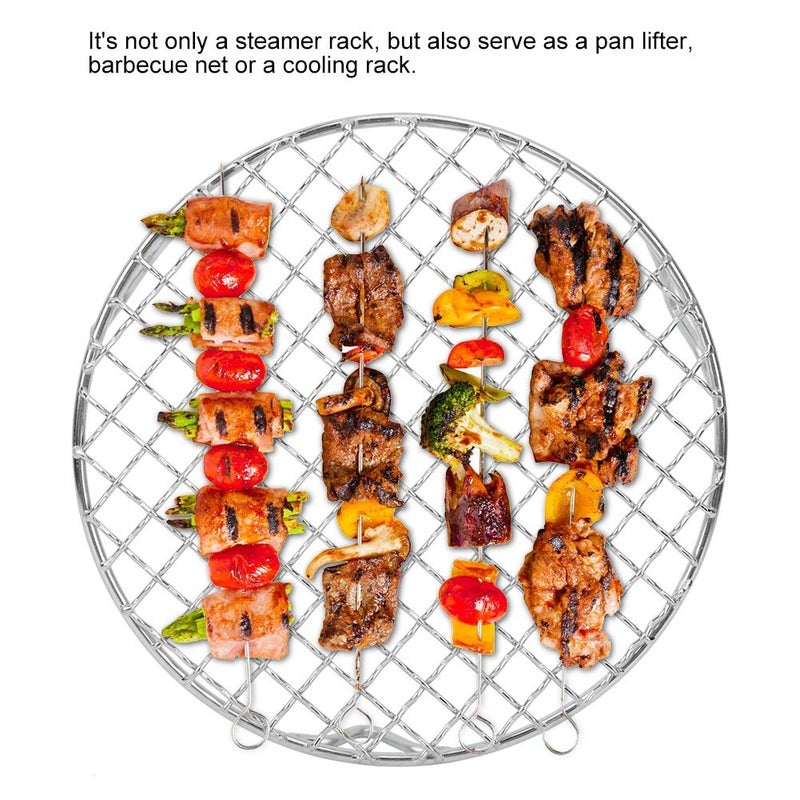 Stainless Steel Round Cooking Rack For Baking Cooling Steaming And Barbecue - Image 3