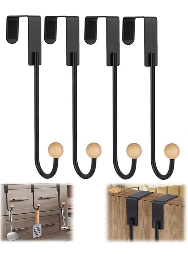 Door Hangers for Bathroom, 4 Pcs Door Hangers Hooks, Purse Hanger for Closet, Heavy Duty Hook Coat Rack for Living Room, Purse Hanger for Closet, Large Closet Hooks Purse Organizer  - Image 1