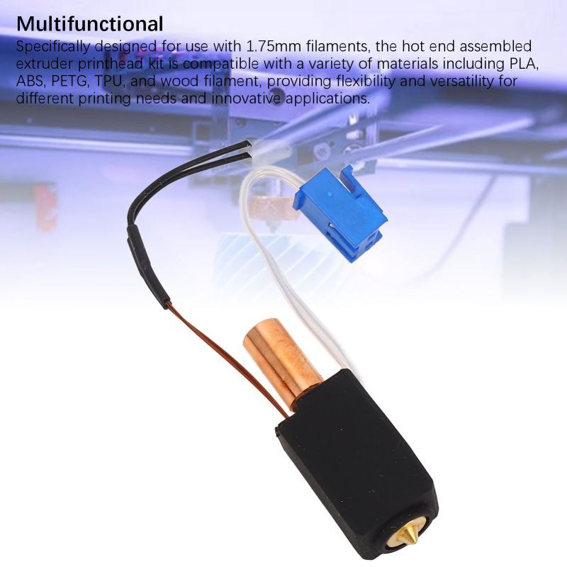 Extruder Hotend Kit Ti Alloy Red Copper Throat Ceramic Heater - CNC Brass Nozzle 1.75mm Filament for Artillery Sidewinder X1 Genius Pro - Image 3