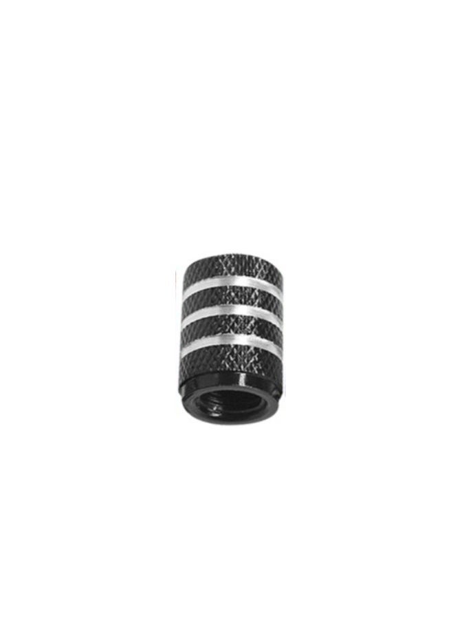 Generic Tyre Valve Caps Racing Wheel Valve Caps for Car Motor Cycle 7mm - Black with Stripes 