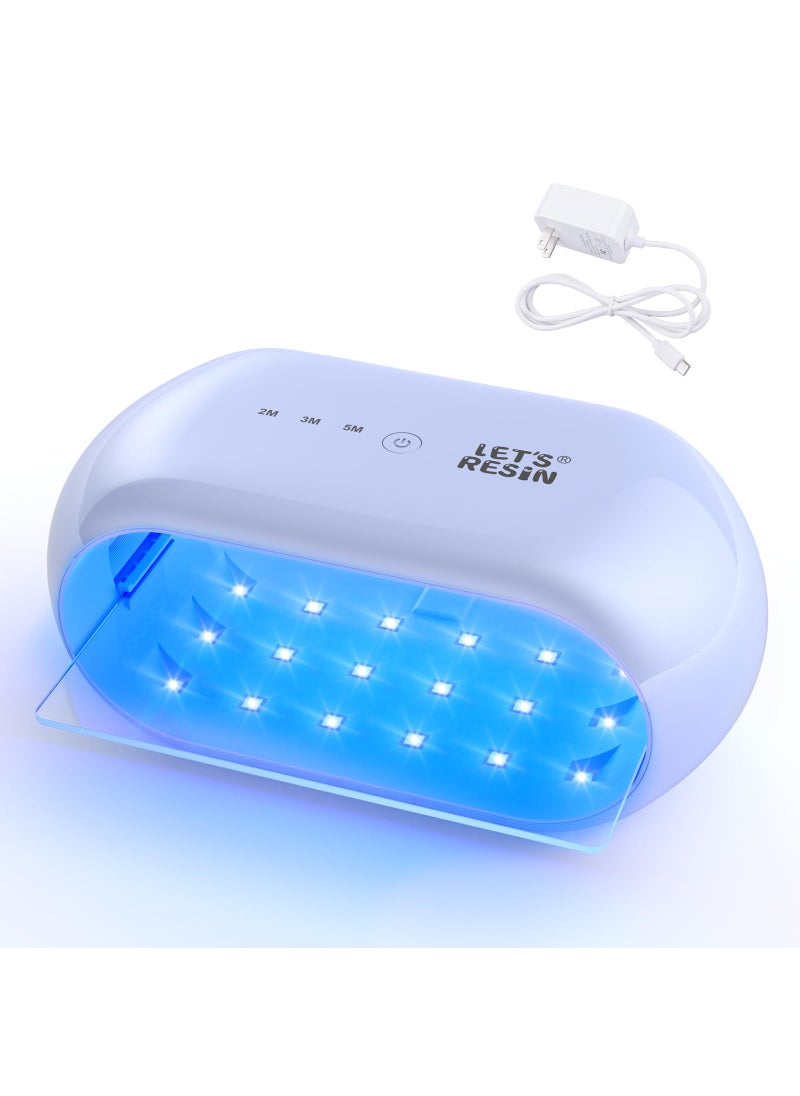 LET'S RESIN LET'S RESIN UV Light Advanced,Two-Sided Longer time Setting(2m,3m,5m) UV Resin Light with 36 LED Beads, Large Size UV Lamp for Resin Curing,Resin Molds,DIY Craft Decor(Own Design Patent)  - Image 1