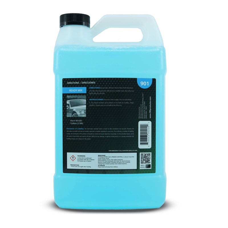 3D منظف زجاج ثلاثي الأبعاد - جاهز للاستخدام، آمن على التظليل، منظف زجاج خالي من الخطوط - جالون - Image 2