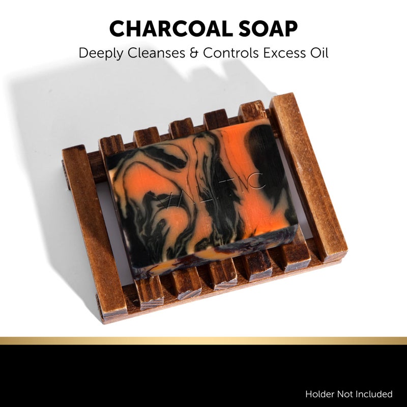 VALITIC Kojic Acid Soap Bars - Turmeric, Snail Mucin, Charcoal and Lemon - 4 Assorted Dark Spot Remover Soaps with Hyaluronic Acid, Vitamin C, Vitamin E and Shea Butter - Image 4