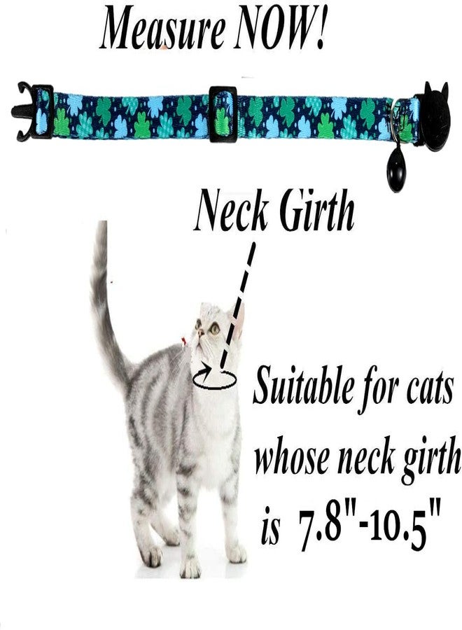 BoomBone St Patricks Day Cat Collar with Bell, Breakaway Shamrock Collar for Small Dogs - Image 5