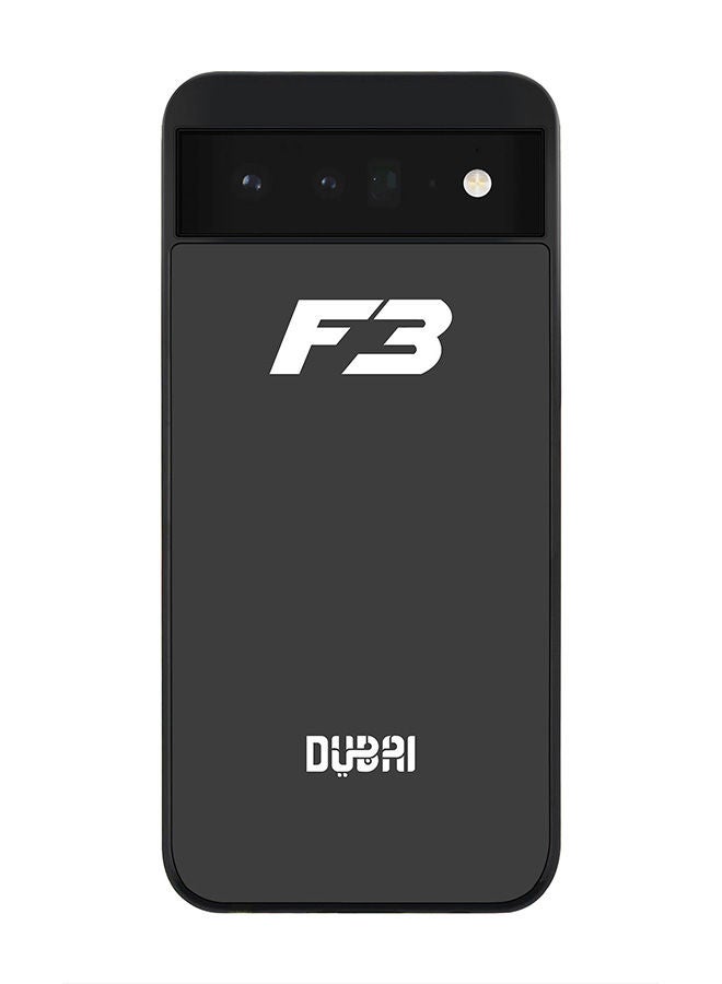 Stylizedd Rugged Black edge case for Google Pixel 6 5G Slim fit Soft Case Flexible Rubber Edges Anti Drop TPU Gel Thin Cover -  Faz3 Dubai Grey - Image 1