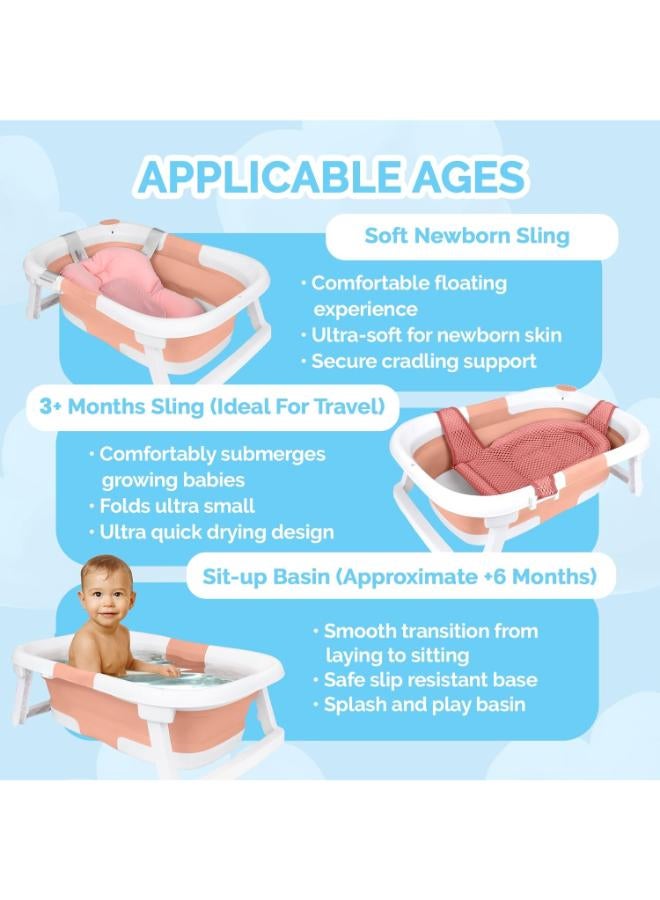 bebeleh Collapsible Baby Bathtub – Ultimate Foldable Infant & Toddler Tub - Image 4