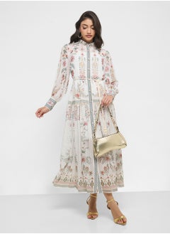ELLA Abstract Print Dress  - Image 4