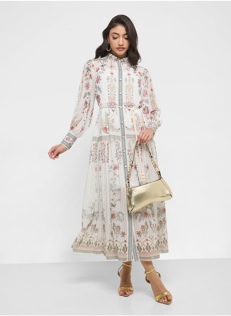 ELLA Abstract Print Dress  - Image 4