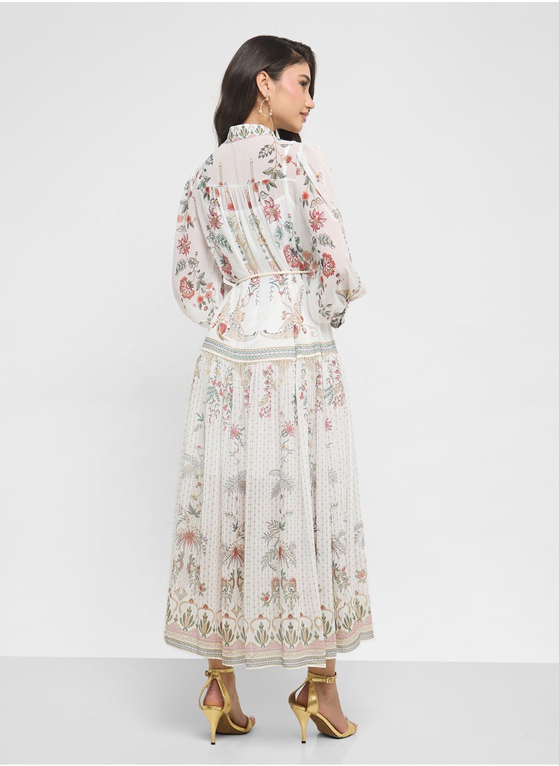 ELLA Abstract Print Dress  - Image 2