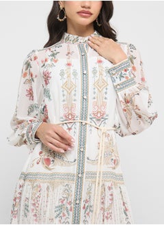ELLA Abstract Print Dress  - Image 3