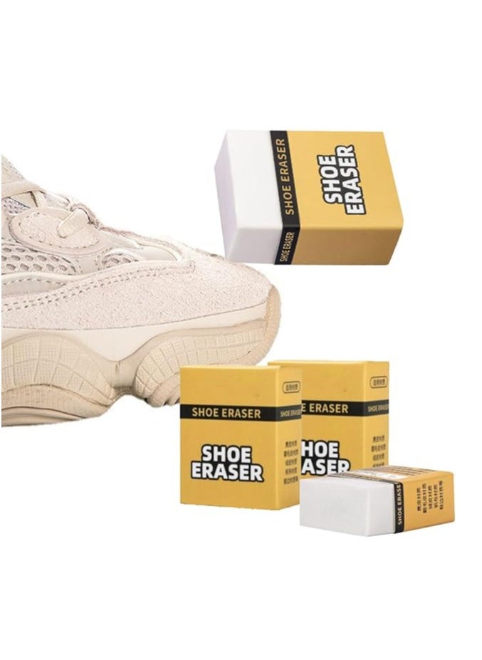Generic 2Pcs Shoe Care Cleaning Eraser Portable Shoe Brush Stain Remover Eraser, No Water Needed, Easy Carry and Store, for Clean Sneakers, Shoes, Boots  - Image 1