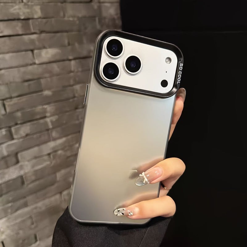 Matte Black Acrylic Phone Case for iPhone 15 Pro Max Drop Protection Minimalist Design - Image 4