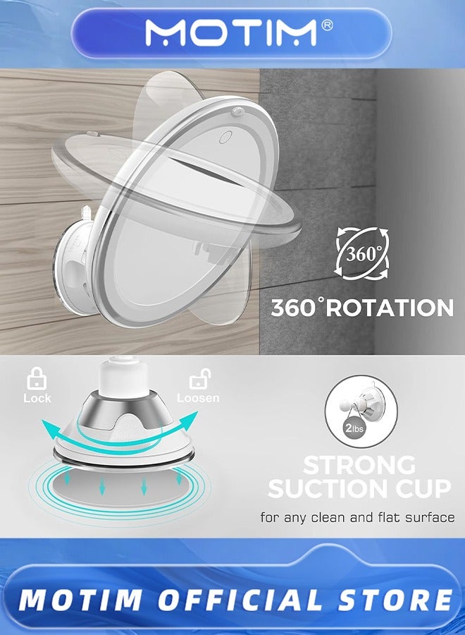 Motim Upgraded 10x Makeup Mirror with Touch Control Magnifying Mirror with Lights for Home, Bathroom and Travel  - Image 2