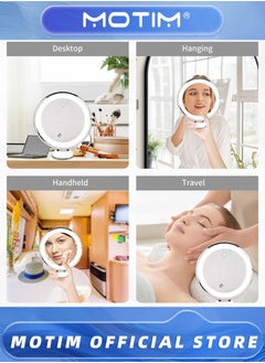 Upgraded 10x Makeup Mirror with Touch Control Magnifying Mirror with Lights for Home, Bathroom and Travel - pzsku/Z443C96634992854A0623Z/45/_/1740379561/8a4fd731-80fe-481d-a3dc-ab6d9fbf4490