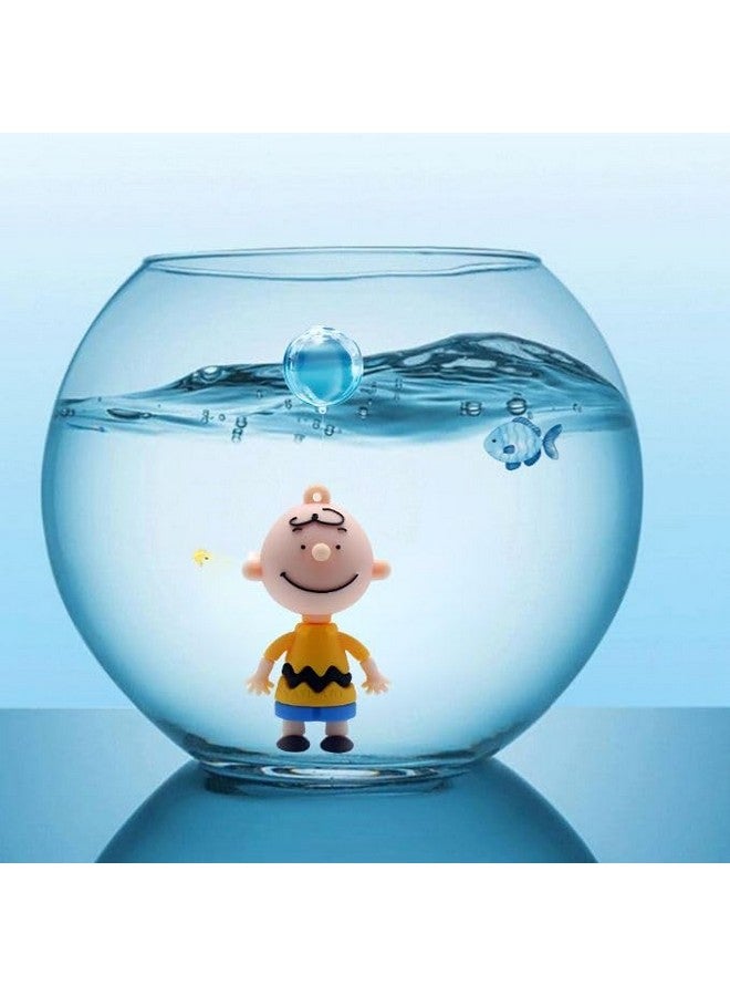 VAYINATO 1 Pcs Floating Charlie Brown Toy Fish Tank Attractive Cute Miniature Decoration For Aquarium,Home Office Desktop Cake Topper Gifts By Petzlifeworld - Image 3