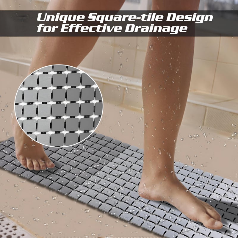 Bathroom Safety Mat - Large Non-Slip Surface for Enhanced Stability While Bathing or Showering - Image 3