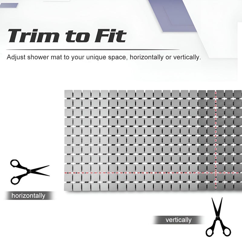 Bathroom Safety Mat - Large Non-Slip Surface for Enhanced Stability While Bathing or Showering - Image 4