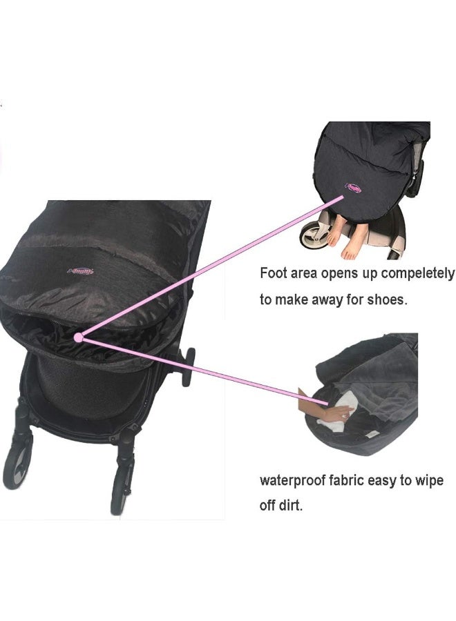 funlife German Designed Ultimate Protection Stroller Footmuff for Your Baby in Winter - Image 4