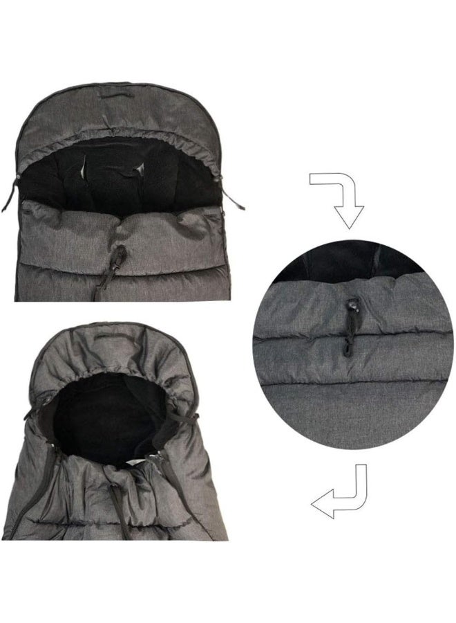 funlife German Designed Ultimate Protection Stroller Footmuff for Your Baby in Winter - Image 3