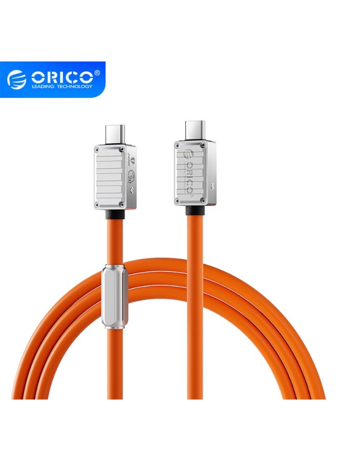Orico 240W full-function Type-C data cable, dual-head mobile phone charging cable, 8K high-definition screen projection, 40Gbps transmission for lPhone 15/15 Pro/15 Plus/15 Pro Max, MacBook Pro, Samsung Galaxy S22/S10, Pixel, LG - Image 1