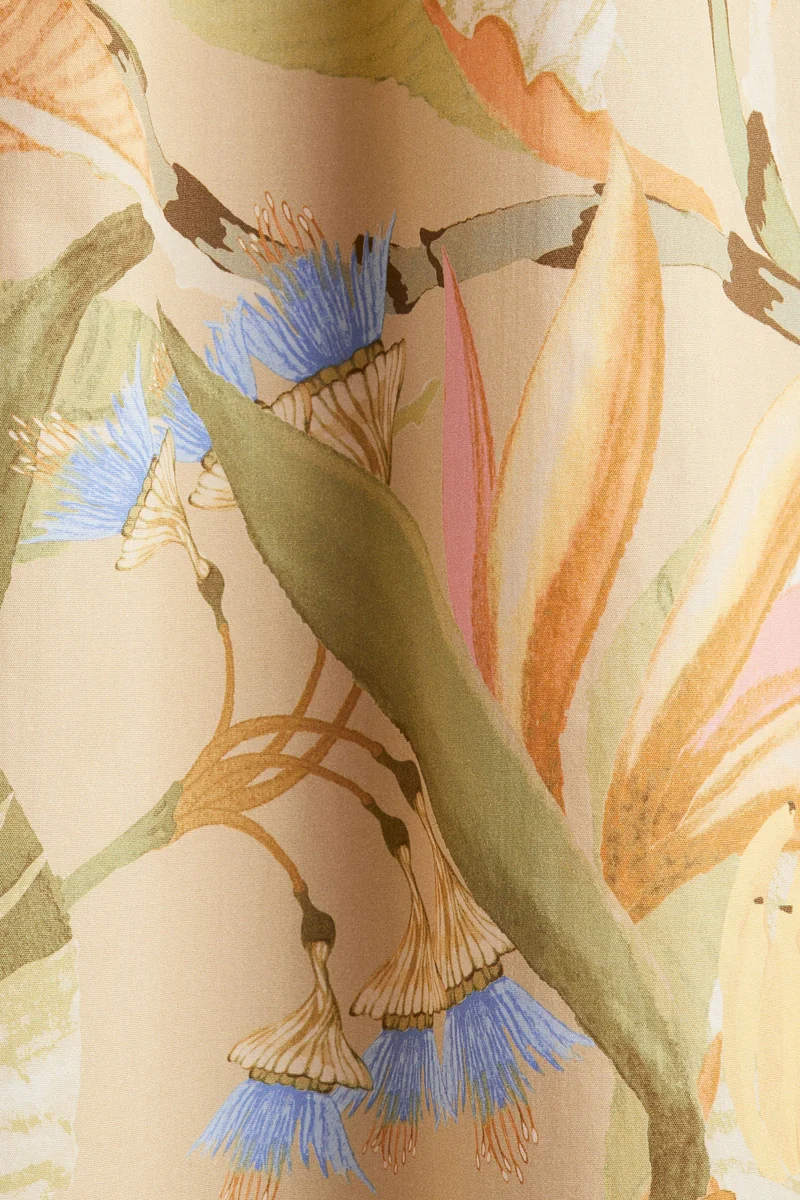 H&M Off-the-shoulder poplin dress