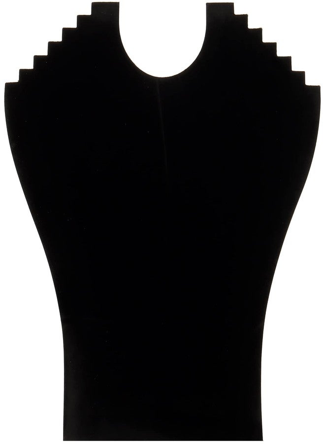 MOUYAT 10 Pack Black Necklace Display, 9.6 x 9.2 Inch Velvet Necklace Display Holder with Reinforced Bracket, Necklace Display Stands For Selling, Jewelry Organization - Image 3
