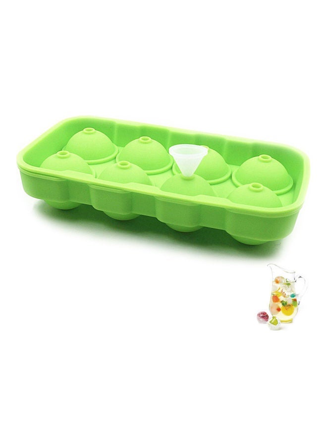 NIBEMINENT Ice Cube Trays Release Silicone 8 Grids green 0.265kg - Image 1