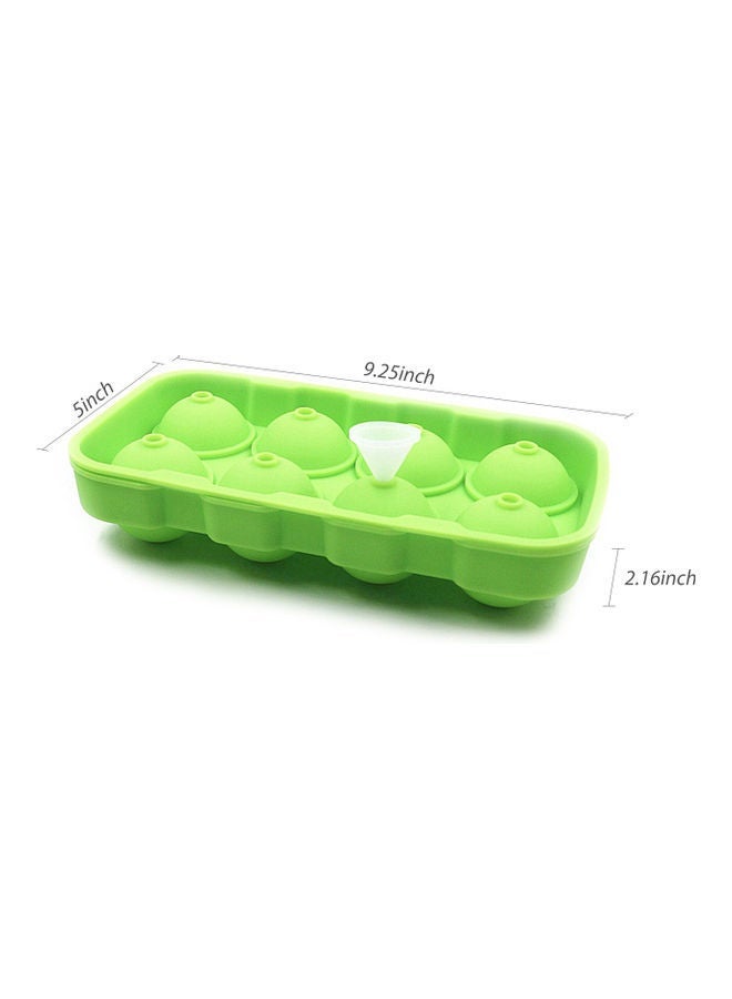 NIBEMINENT Ice Cube Trays Release Silicone 8 Grids green 0.265kg - Image 4