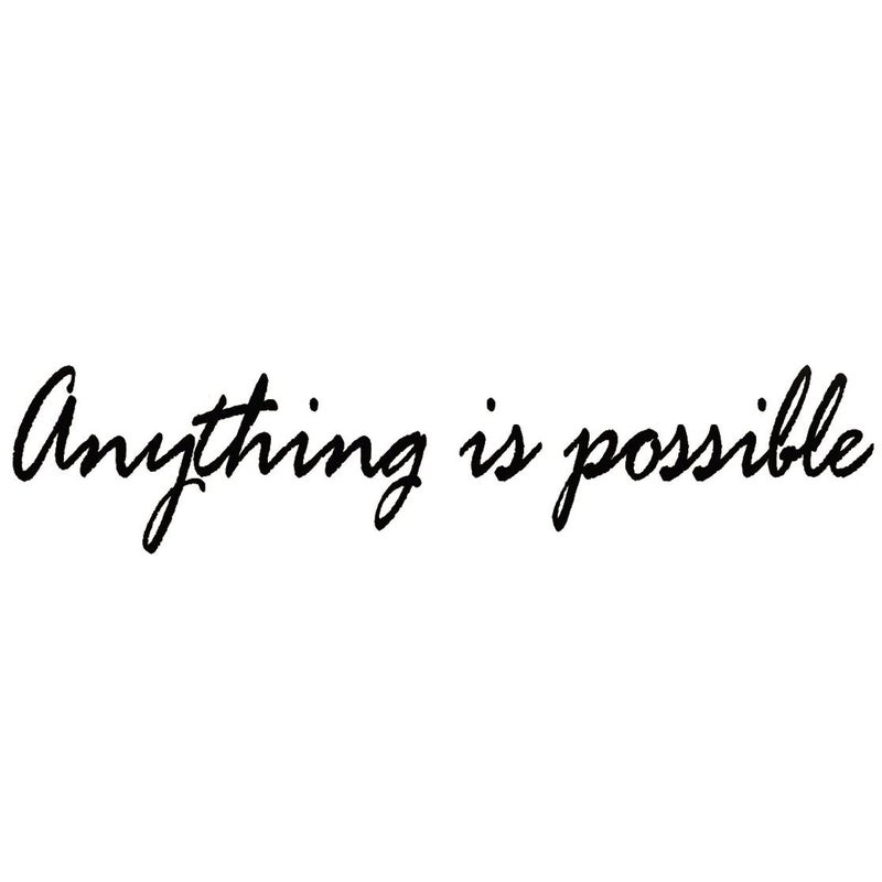 VWAQ Anything is Possible Vinyl Wall Decal Inspirational Quote Wall Art Sticker - Image 5