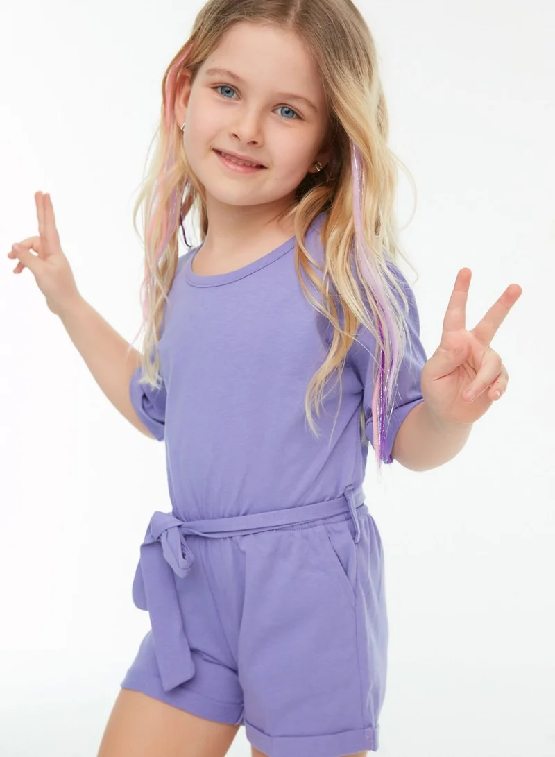 trendyol Kids Tie Detail Playsuit