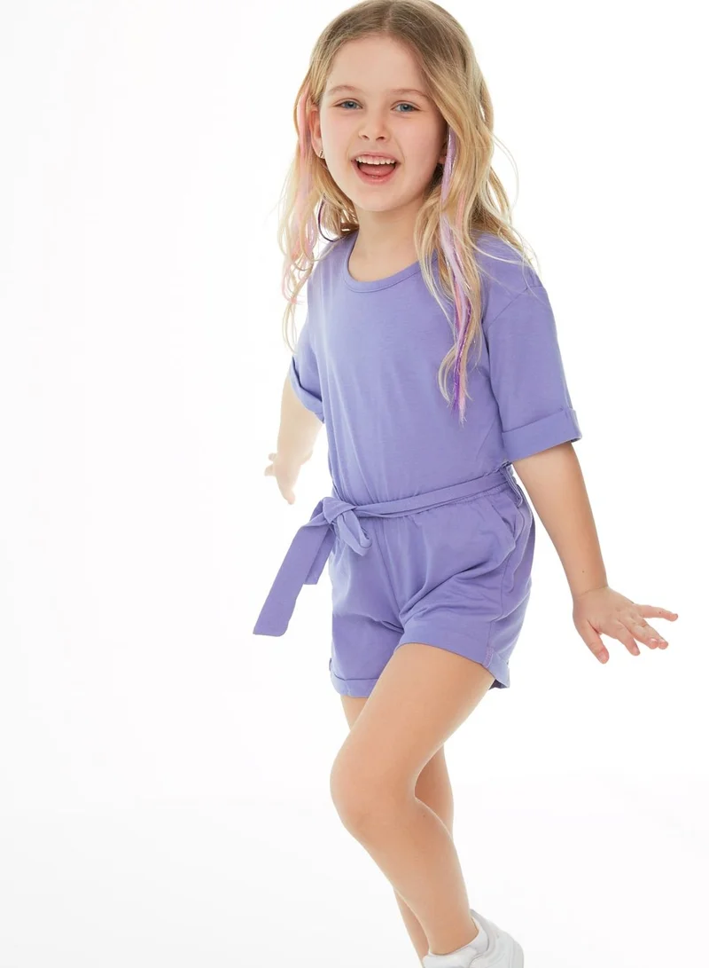 trendyol Kids Tie Detail Playsuit
