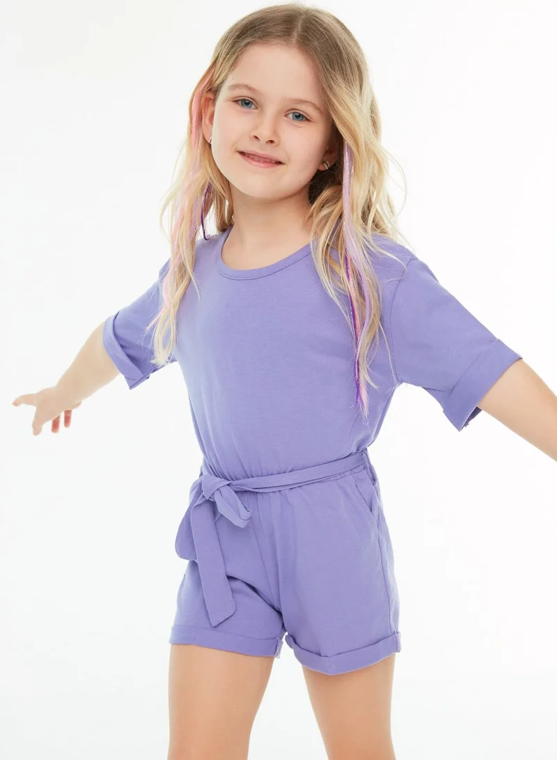 trendyol Kids Tie Detail Playsuit