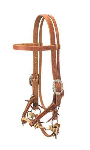 Weaver Leather Justin Dunn Bitless Bridle , Russet, Horse - Image 1