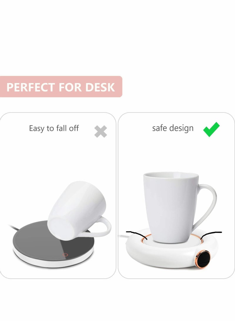 Excefore Coffee Mug Warmer, Electric Warmer for Desk with Automatic Temperature Control Heating Coffee, Beverage, Milk, Tea and Hot Chocolate(Pink) - Image 2