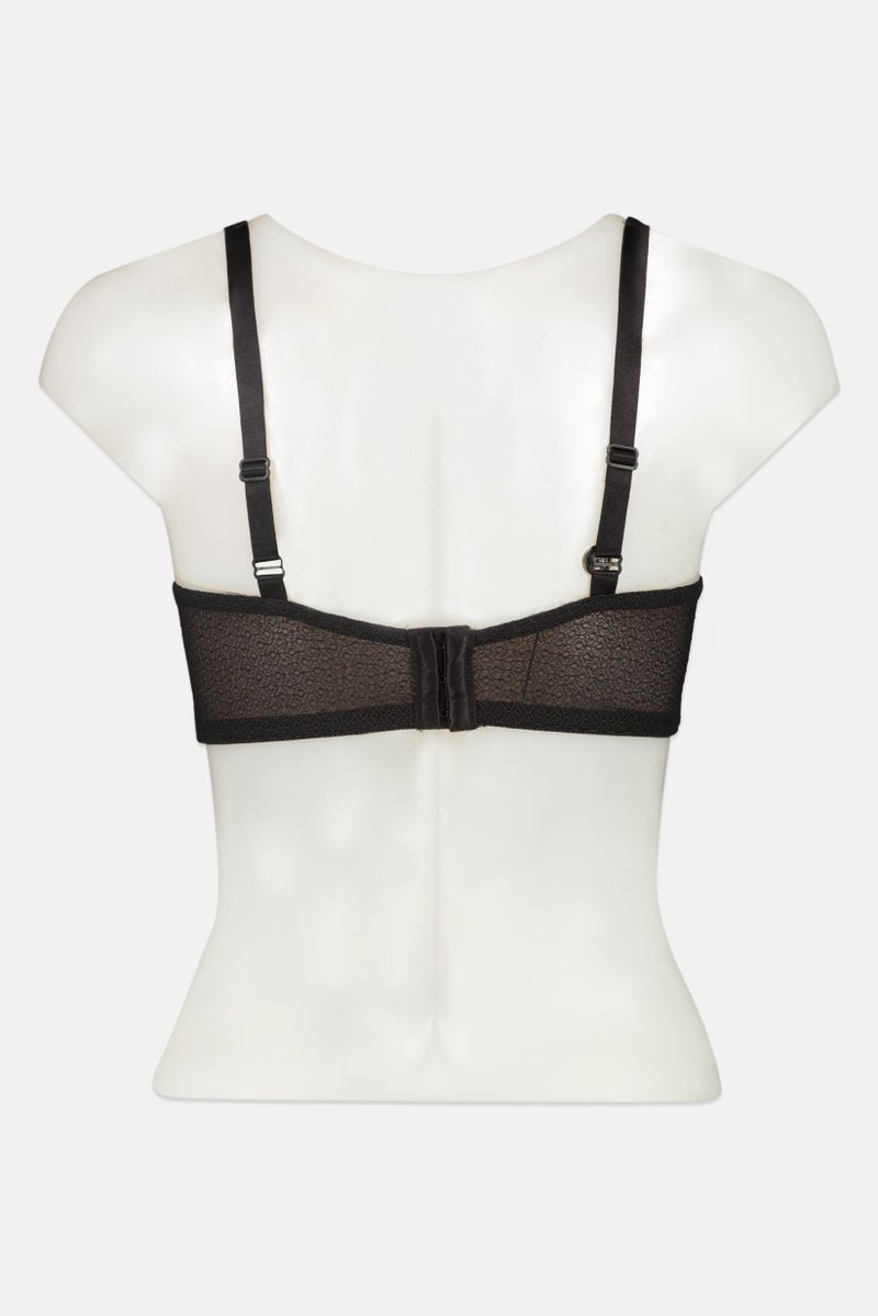 TRIUMPH Women Textured Padded Bra, Black  - Image 2