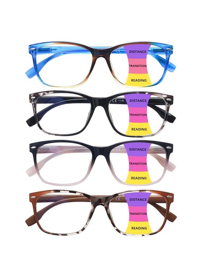 CLASAGA Progressive Multifocus Reading Glasses for Women, Pattern Print Blue Light Block Stylish Ladies Computer Readers (pattern design-6, 1.0, x) - Image 1
