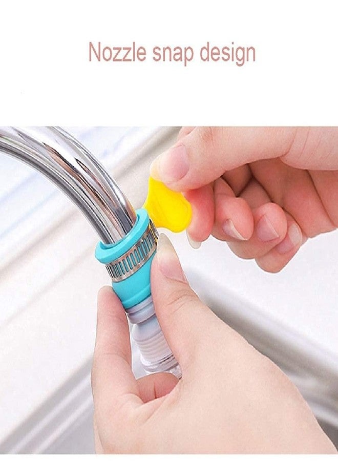 QEXLE Kitchen Tap Extension Flexible Anti Splash Water Saving Movable Sink Faucet Expandable Water Tap Filter Shower Head Rotatable Nozzle Adapter Tap Extender Kitchen Sink (PACK OF 3) - Image 5