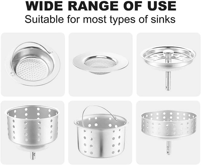 SHOWAY 200PCS Kitchen Sink Strainer Mesh Bag, Disposable Mesh Sink Filters, 200 PCS Disposable Mesh Sink Strainer Bags for Collecting Kitchen Food Waste Leftover Garbage, white, KITFILTER02-200P - Image 4
