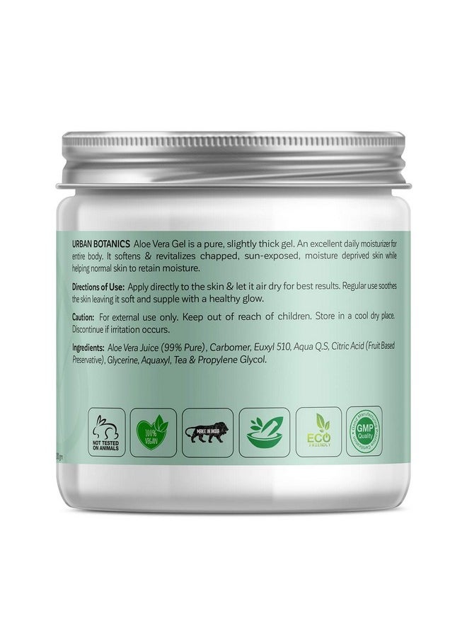 UrbanBotanics ® Pure Aloe Vera Skin/Hair Gel With Vitamin E & Natural Emollients (Paraben Free), 200G  - Image 3