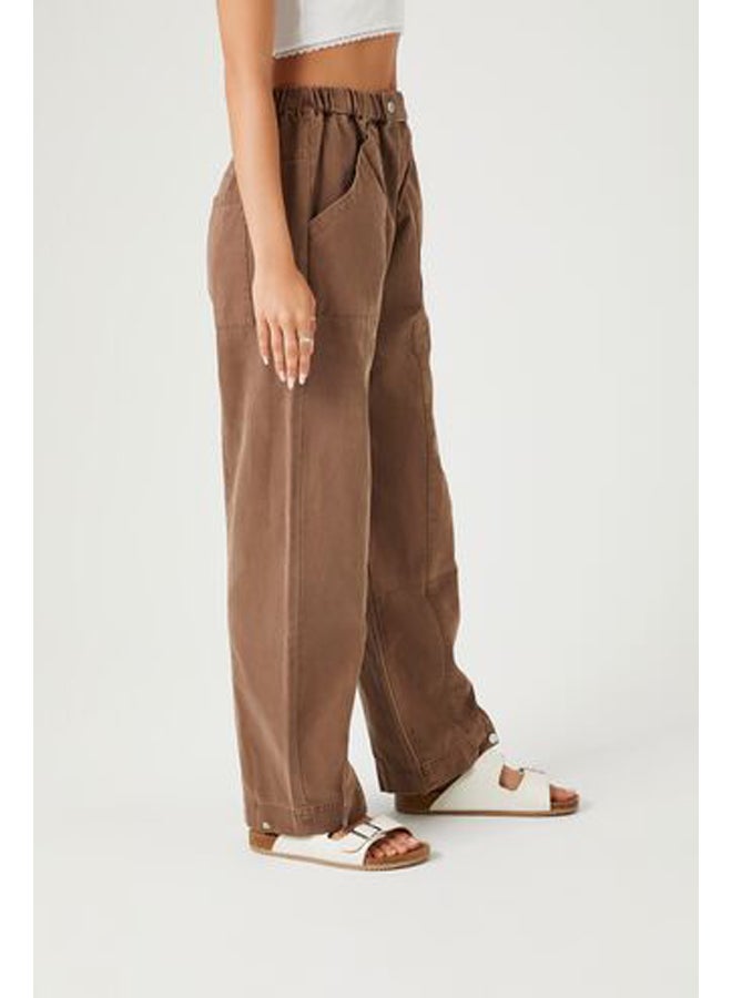 Straight-Leg Cotton Pants