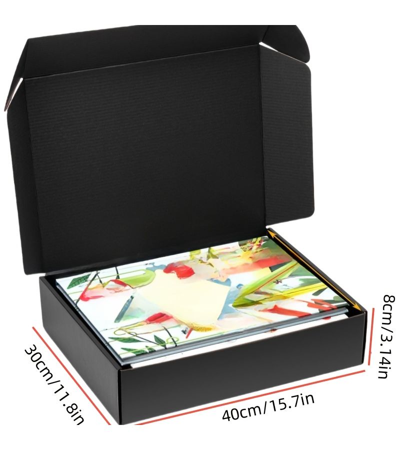 Corrugated Mailing Boxes 15.7x11.8x3.14 Inch 10 Pack Anti Drop Shipping Supplies - Image 2