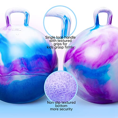 ZOOJOY 28In Hopper Ball for Adults Clodus Bouncy Ball with Handle Sit On Hippity Hop with Air Pump Active Play for Family Activities IndoorOutdoor Sports - Image 5