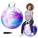 ZOOJOY 28In Hopper Ball for Adults Clodus Bouncy Ball with Handle Sit On Hippity Hop with Air Pump Active Play for Family Activities IndoorOutdoor Sports - Image 2