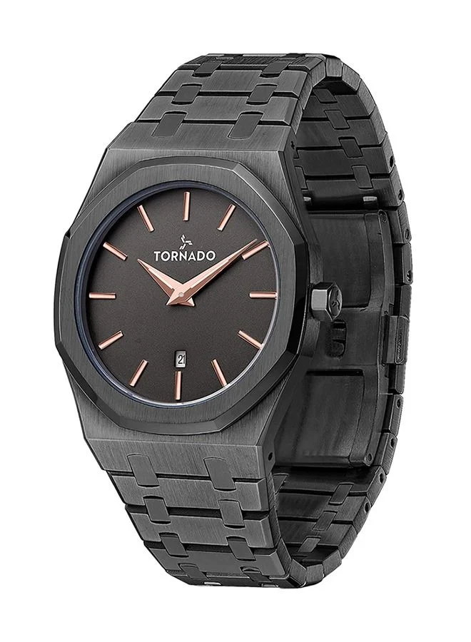 TORNADO Multi-Function Gun Metal Dial Watch - T9009-XBXX - 42mm