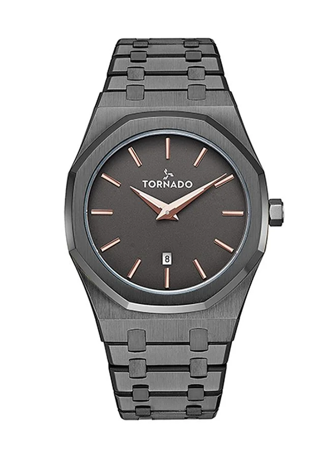 TORNADO Multi-Function Gun Metal Dial Watch - T9009-XBXX - 42mm
